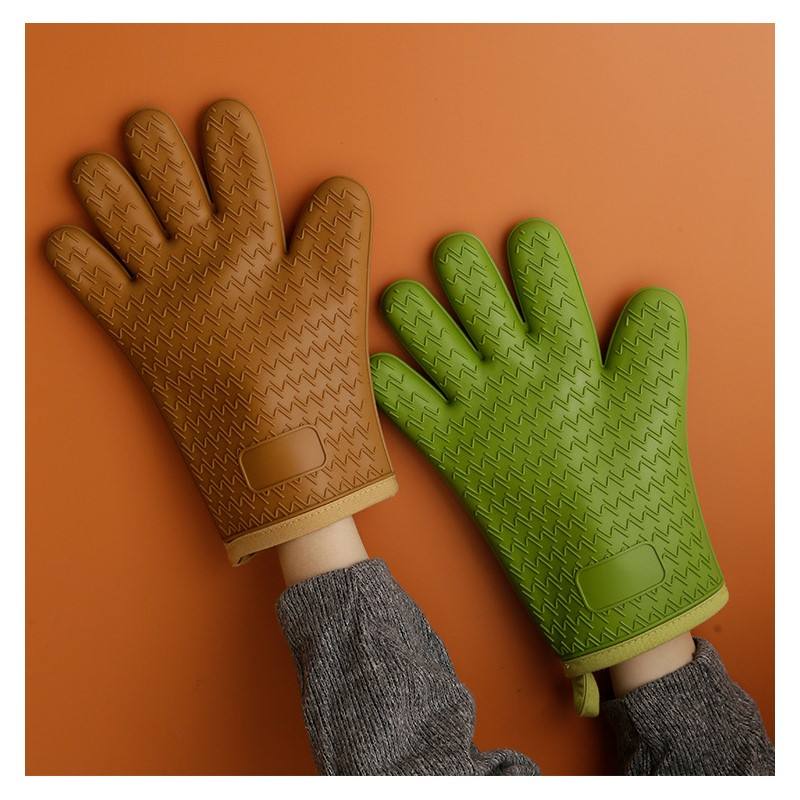 Best Quality Cooking Grilling Silicone 5 Finger Ove